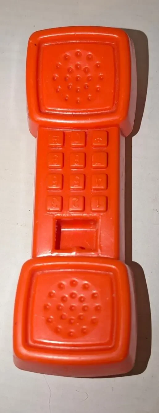 Vintage 1970's Fisher Price Fun With Food Kitchen Replacement Telephone Orange